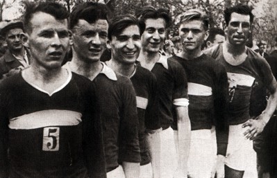 Московские спартаковцы — чемпионы страны 1940 г.